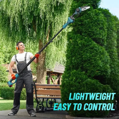 Lumberix T6 Pro — 2-in-1 Cordless Telescopic Pole Chainsaw & Mini Chainsaw (21V, 6 inch) + FREE Battery + Fast Charger